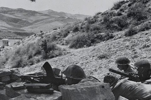 5 Agosto 1943 Centuripe, Sicilia, Truppe Inglesi